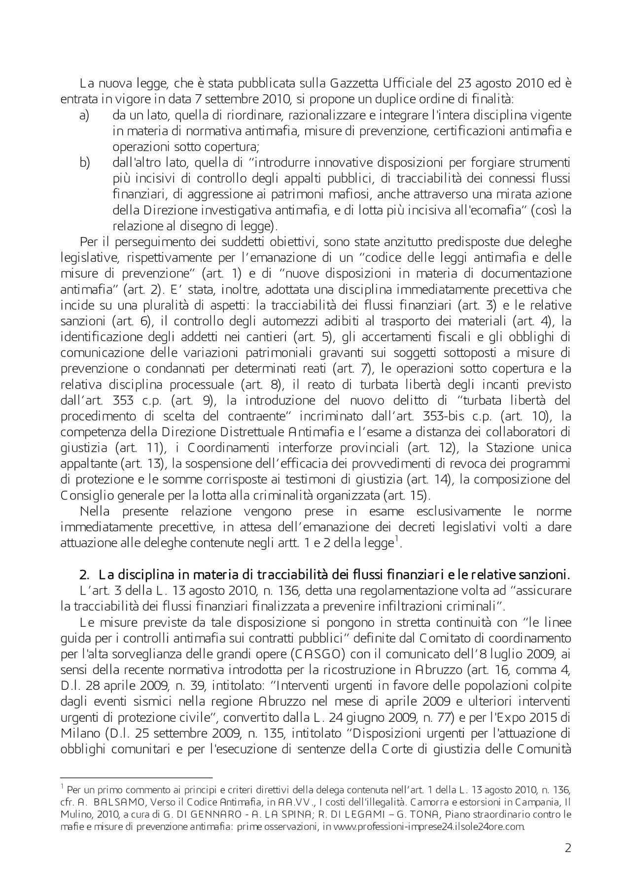 La pagina 2 dell'atto di Corte di cassazione, con il testo citato nell'articolo