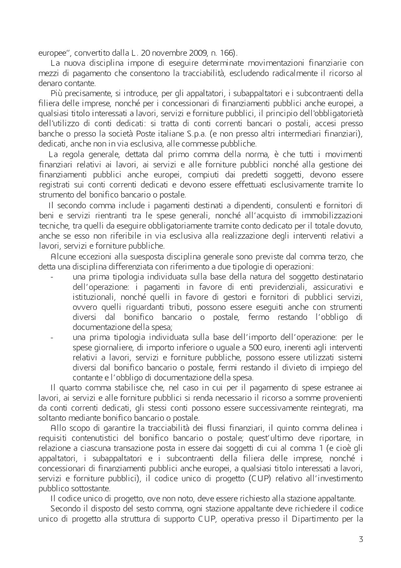 La pagina 3 dell'atto di Corte di cassazione, con il testo citato nell'articolo